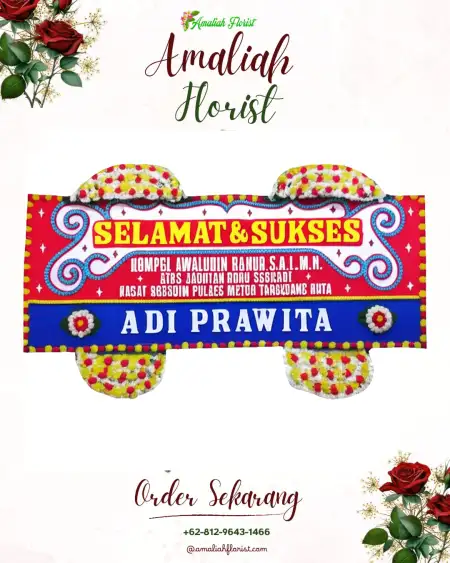Papan Bunga Ucapan Selamat Karangbinangun