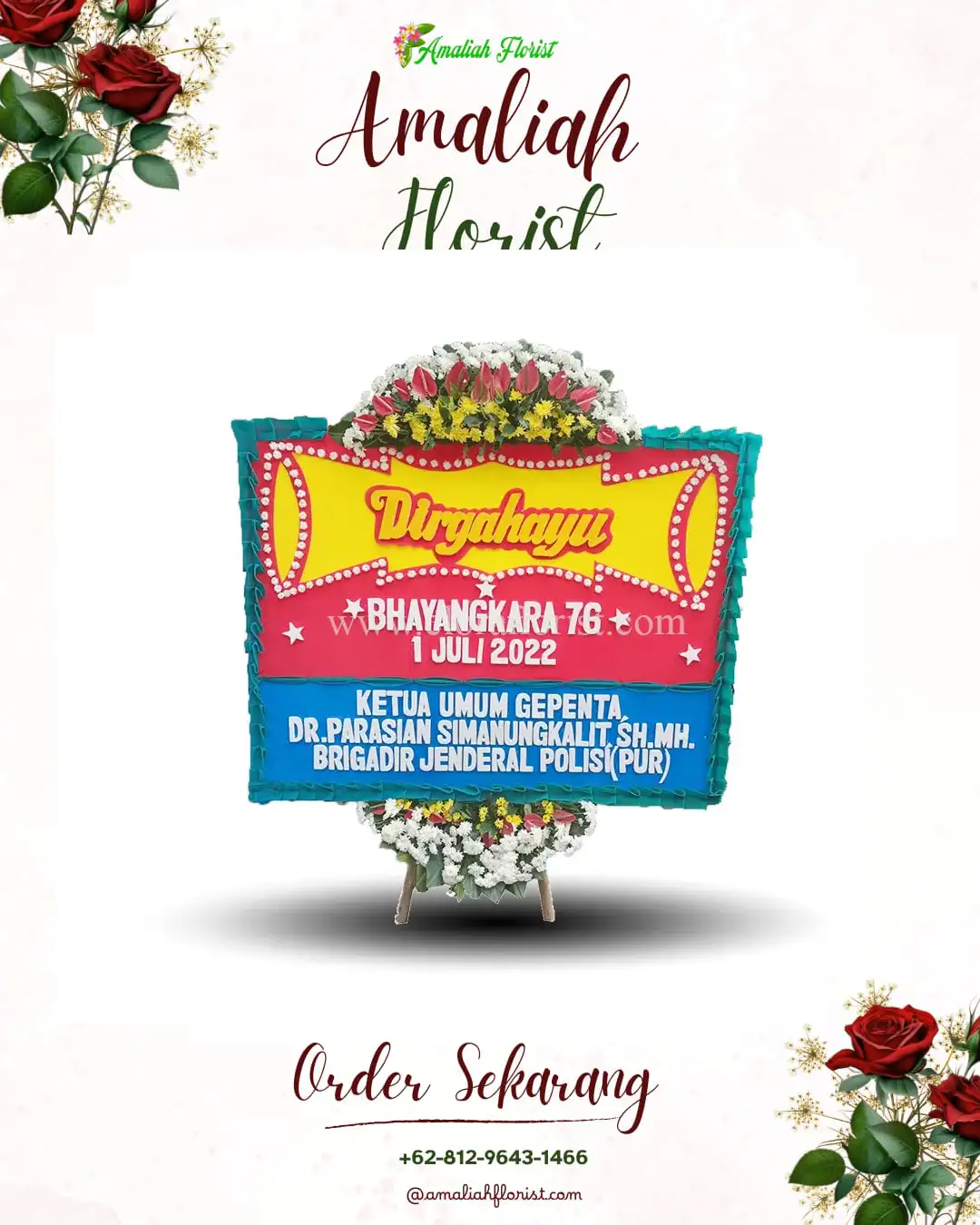 Papan Bunga HUT Ulang Tahun Karangbinangun